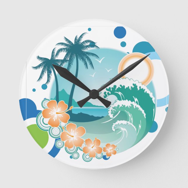 Horloge murale du Surf de l'île (Recto)