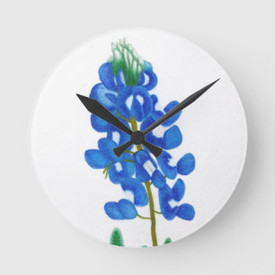 Horloge murale du Texas Bluebonnet