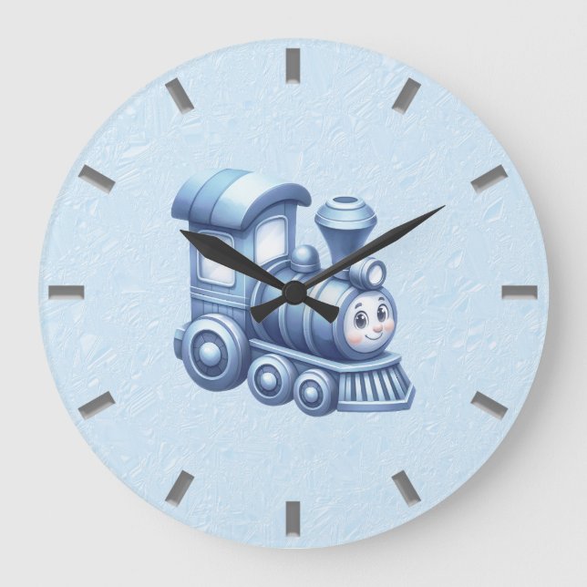Horloge murale du train bleu (Recto)