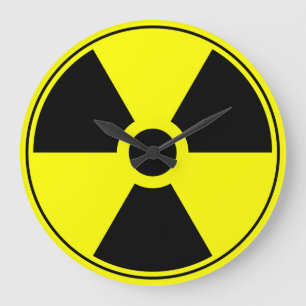 Horloge murale du trefle nucléaire