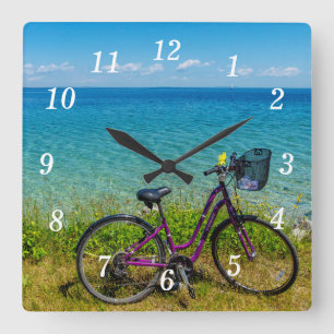 Horloge murale du vélo de l'île Mackinac
