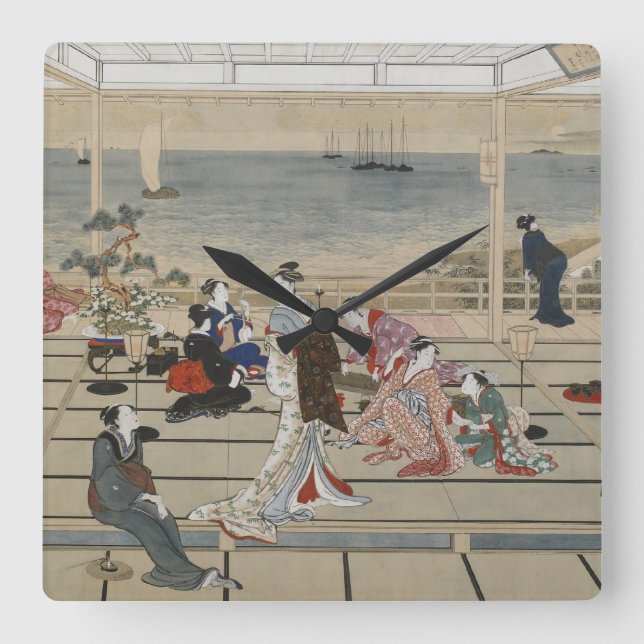 Horloge murale d'Utamaro (Recto)