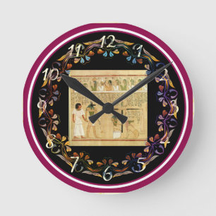 Horloge murale Égypte-Hiéroglyphes