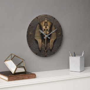 Horloge murale égyptienne Lux Copper Pharaohs Time