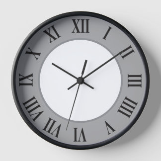 Horloge murale élégante – Gris