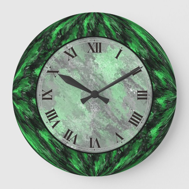 Horloge murale Emerald Green Faux (Recto)