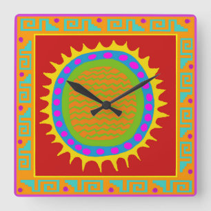 Horloge murale en acrylique Arizona Sun