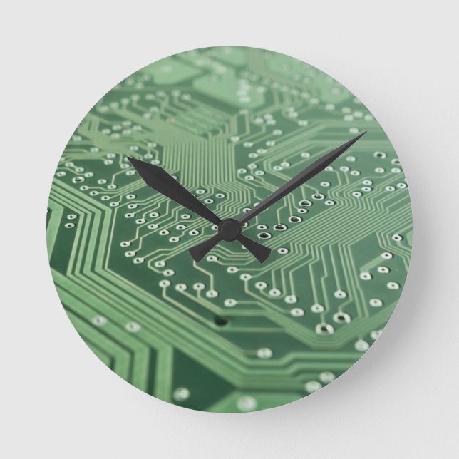 Horloge murale en acrylique Computer Techie (Recto)