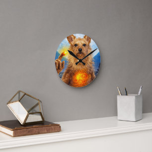 Horloge murale en acrylique d'art de compagnie per