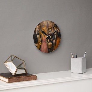 Horloge murale en acrylique d'art de compagnie per
