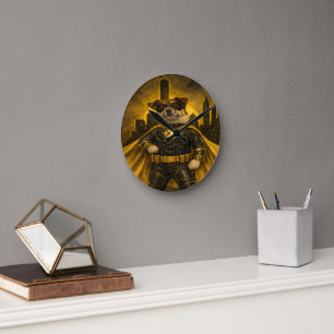 Horloge murale en acrylique d'art de compagnie per