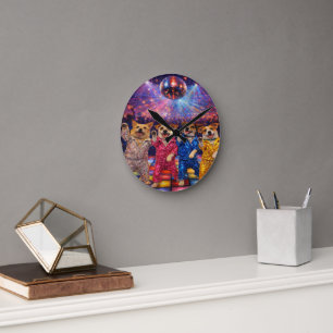 Horloge murale en acrylique d'art de compagnie per
