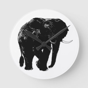 Horloge murale en acrylique éléphant
