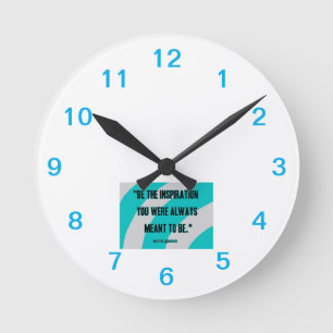 Horloge murale en acrylique Inspiration