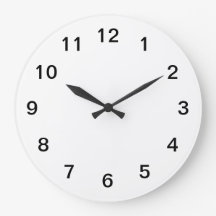 Horloge murale en acrylique minimaliste simple