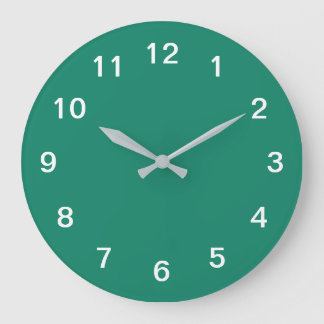 Horloge murale en acrylique minimaliste vert émera