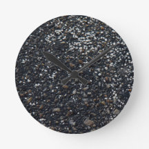 Horloge murale en asphalte