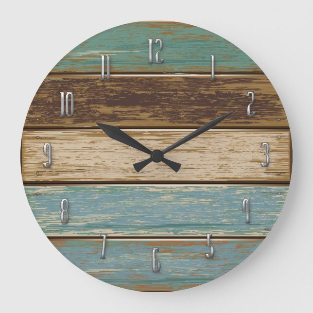 Horloge murale en bois flotté (Recto)