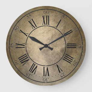 horloge murale en bronze