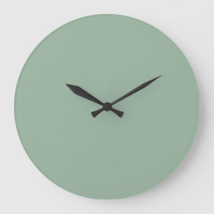 Horloge murale en couleur solide - teinte verte Sa