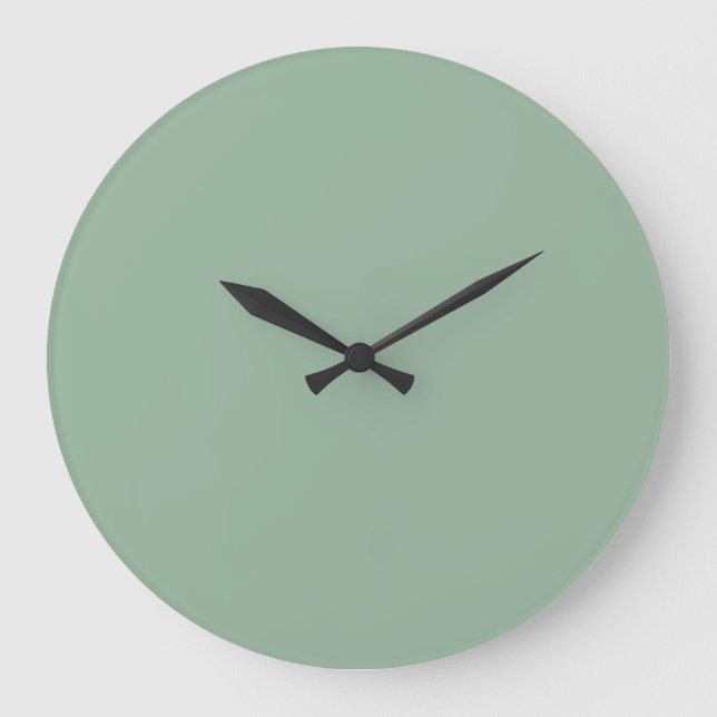 Horloge murale en couleur solide - teinte verte Sa (Recto)