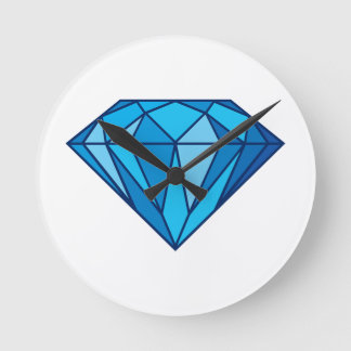 Horloge murale en Diamant Bleu