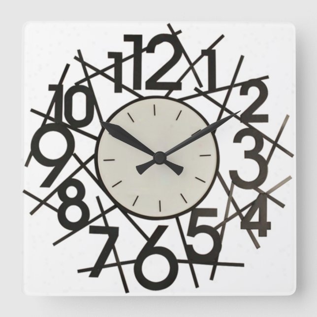 Horloge murale en grand nombre (Recto)