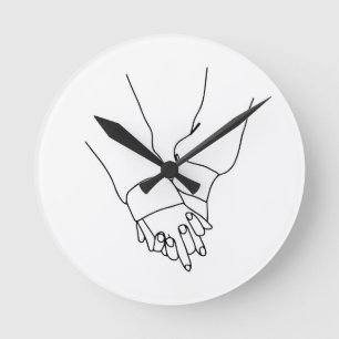 Horloge murale en ligne artistique minimaliste Mai