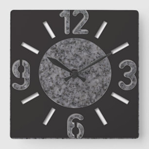 Horloge murale en marbre grand nombre