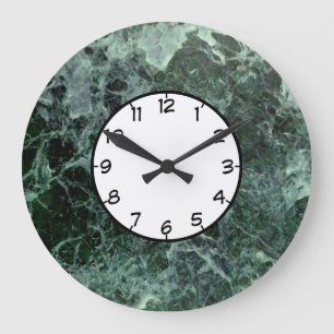 horloge murale en marbre vert