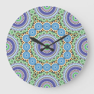 Horloge murale en mosaïque