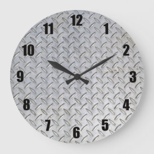 Horloge murale en plaque de diamant