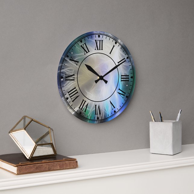 Horloge murale en plumes de l'ange gardien (Créateur téléchargé)