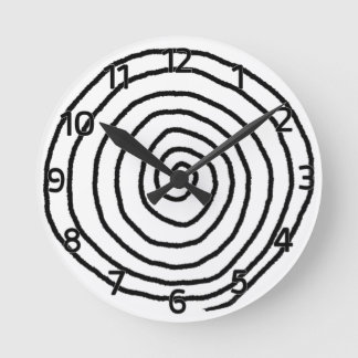 Horloge murale en spirale d'Enso (avec des