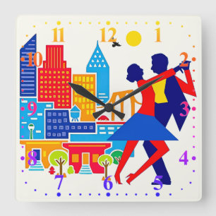 Horloge murale en tango