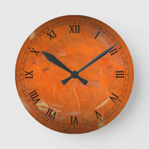 Horloge murale en terre cuite vernissée Chiffres r