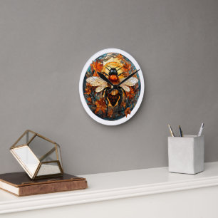 Horloge murale en verre de verre