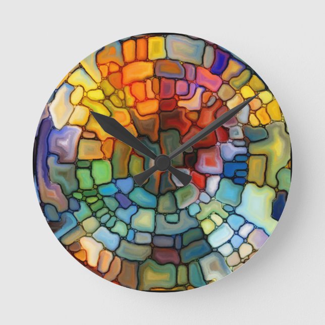 Horloge murale en verre tendu (Recto)