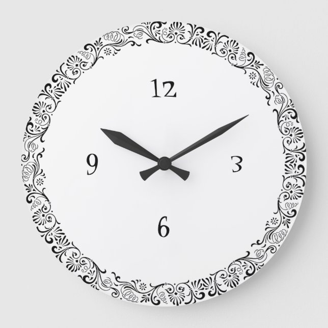 Horloge murale encadrée Art nouveau (Recto)