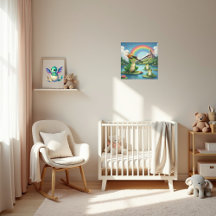 Horloge murale enfantine Prince Grenouille Fantais