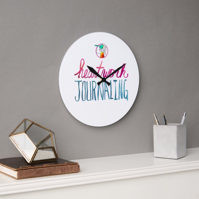 Horloge murale esthétique HWJ en acrylique (Bureau)