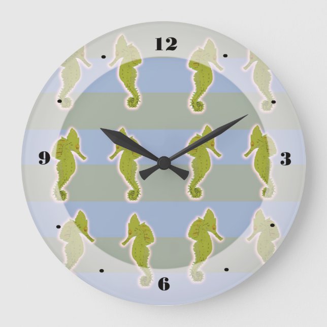 Horloge murale estivale, Hippocrage, Poisson (Recto)