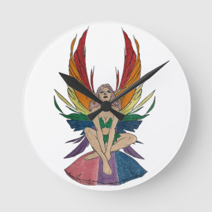 Horloge murale fée bisexuelle