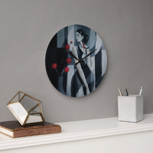 Horloge murale femme Art Déco Silent Pulse