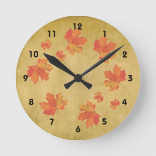 Horloge murale Feuille d'érable