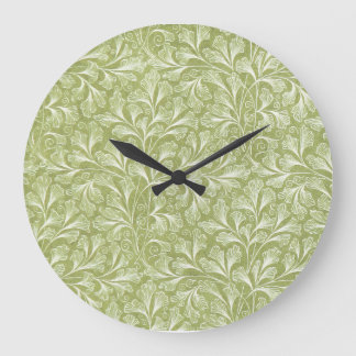 Horloge murale florale Verdant Whimsy