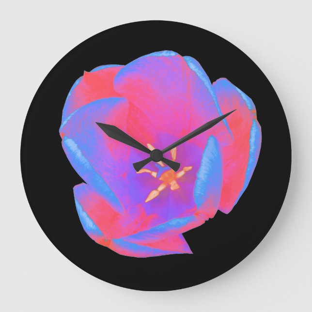 Horloge murale Fluorescent Tulip (Recto)