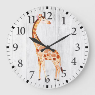 Horloge murale girafe mignonne