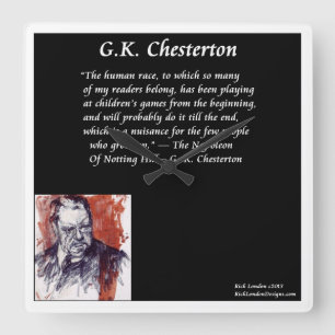 Horloge murale GK Chesterton Square