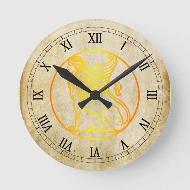 Horloge murale Golden Sphinx (Recto)